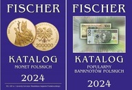 Katalog monet Polskich XX i XIX wieku + Katalog banknotów - FISCHER 2024