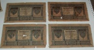 Rosja 1 rubel 1898 - zestaw 4 banknotów