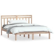 vidaXL Rám postele, masívne borovicové drevo, 140x200 cm