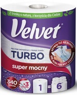 Velvet TURBO papierová utierka Silný 1 GIGA rolka