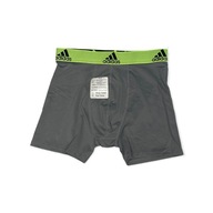 Šedé juniorské boxerky logo ADIDAS L 14/16 rokov