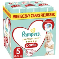 Plienkové nohavičky Pampers Premium Care Veľkosť 5 102 ks