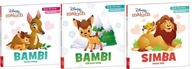Disney Maluch. Bambi kocha mamę+odkrywa śnieg +Simba kocha tatę TWARDA OPRA