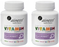 2x Aliness VITAMíNY A MINERÁLY komplex PRE ŽENY 2 x 120 2 balenie !