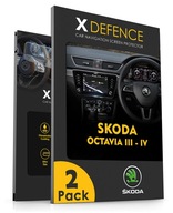 2w1 SZKŁO OCHRONNE NA NAWIGACJĘ EKRAN DO SKODA OCTAVIA III-IV