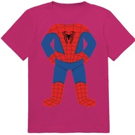 KOSZULKA DZIECIĘCA T-SHIRT DLA DZIECKA SPIDER MAN STRÓJ SUPERBOHATERA 152