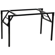 Rošt skladací stôl NY-A024 - 136x66 cm, čierny