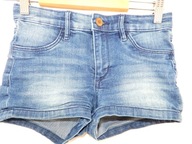 KRÓTKIE SPODENKI JEANSOWE DŻINSOWE SZORTY DENIM 146