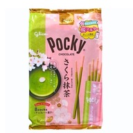 Glico JAPONSKÉ Pocky s príchuťou Sakura so zeleným čajom Matcha, 101.6g