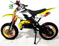 Mini cross 49cc motor dla dzieci SPALINOWY żółty motorek pojazd motocykl