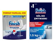 FINISH QUANTUM ZESTAW XXL KAPSUŁKI 59szt + SÓL 1,5kg