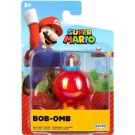 SUPER MARIO NINTENDO JAKKS PACIFIC ORYGINALNA RUCHOMA FIGURKA BOB-OMB 6cm