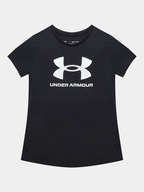 Under Armour T-Shirt Ua Sportstyle Logo Ss 1361182 Czarny Loose Fit
