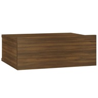vidaXL Závesný nočný stolík, hnedý dub, 40x30x15 cm
