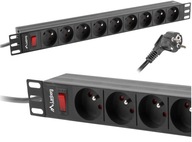 LISTWA ZASILAJĄCA RACK 19 cali 1U 9X 230V PL 3M