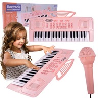 ORGANY PIANINO ELEKTRONICZNE MIKROFON 37 KLAWISZY DEMO KEYBOARD DLA DZIECI