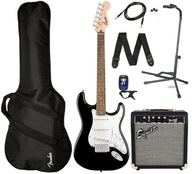 Gitara elektryczna Fender Squier Stratocaster ZESTAW KOMPLETNY Statyw