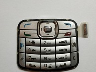 Oryginalna Używana klawiatura Nokia N70 srebrna zestaw 3 sztuk