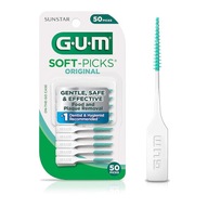 GUM - SOFT PICKS - Szczoteczki między zębowe - Gumowe - Czyściki - 50 szt