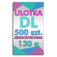 Ulotka DL 500 szt. jednostronna, 130g