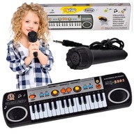 Duże Organy Keyboard Pianino Dla Dzieci do Nauki 33 Klawisze + Mikrofon