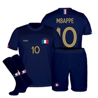 Mbappe Francja strój komplet getry rozm. 110