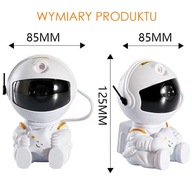 PROJEKTOR ASTRONAUTA KOSMICZNY PROJEKTOR GWIAZD LED KOSMONAUTA