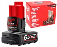 Akumulator BATERIA 12,0 V 6,0Ah Litowo-jonowy Milwaukee M12B6 4932451395