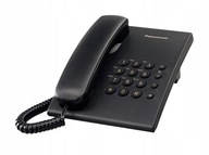 Telefon przewodowy Panasonic KX-TS500PDB czarny