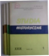 Studia Historyczne rok XXIX zeszyty nr 1-4 z 1986