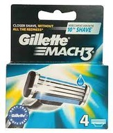 GILLETTE MACH 3 OSTRZA W PUDEŁKU 4 SZT ORYGINALNE