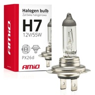 Żarówka halogenowa Amio H7 12V 55W filtr UV