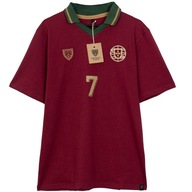 Bawełniana koszulka piłkarska Football Town Portugalia Euro GOAT Ronaldo