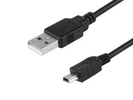 Kabel do ładowania i synchronizacji, 120 cm, tworzywo, USB > mini USB (pros