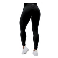 Fitness Gym Leggings High Waist - czarne klasyczne legginsy sportowe rozm. S