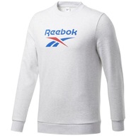 Mikina Reebok XL bielo-šedá bez kapucne logo