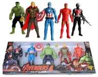 FIGURKI AVENGERS THOR IRON MAN HULK 5 SZTUK i AKCESORIA