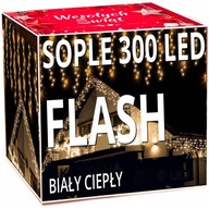 SOPLE FLASH 300 LED ZEWNĘTRZNE CHOINKOWE GIRLANDA lampki choinkowe stałe