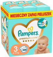 PAMPERS PIELUCHY PREMIUM CARE 3 MIDI 204 SZT