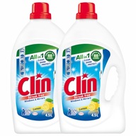 Clin Professional Lemon Tekutý prostriedok na umývanie skiel 2x 4,5l