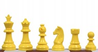 Plastové šachové figúrky (kráľ 95 mm) - žlté