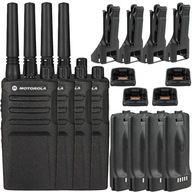 4x KRÓTKOFALÓWKA RADIOTELEFON WALKIE TALKIE MOTOROLA XT420 PROFESJONALNA