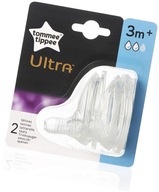 Smoczek Tommee Tippee Ultra 3m+ o średnim przepływ