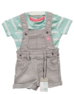 PRIMARK 2pak komplet 62 *0-3m. t-shirt ogrodniczki