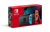NINTENDO SWITCH CONSOLE WITH NEON RED+NEON BLUE JOY-CON (UPGRADED VERSION)
