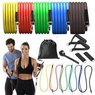 ZESTAW 5 GUM OPOROWYCH DO ĆWICZEŃ gumy WORKOUT BANDS FITNESS WYSOKA JAKOŚĆ