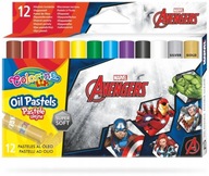 Komplet ARTYSTYCZNYCH PASTELI Olejnych Kolorowe PASTELE Avengers Trójkątne