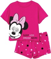 Pyžamo Minnie Mouse krátke oversize ružové 158