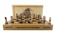 Mramorové šachy intarzia unikátne 65x65
