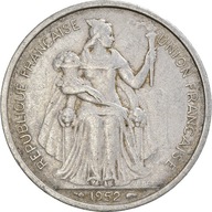 Moneta, Nowa Kaledonia, 5 Francs, 1952